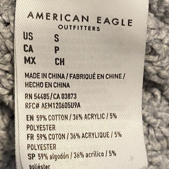 American Eagle Cable Knit Sweater Womens Sm‎ Cozycore Classiccore Casual Grunge - Picture 5 of 10